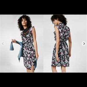 Express floral lace dress XS